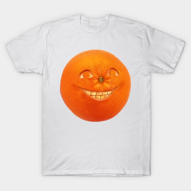 Happy Orange T-Shirt by steveashillustration1971